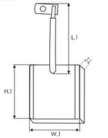 Abmessungen Kohlebürsten SB5006