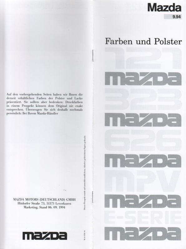 Farben und Polster 94-9 Cover